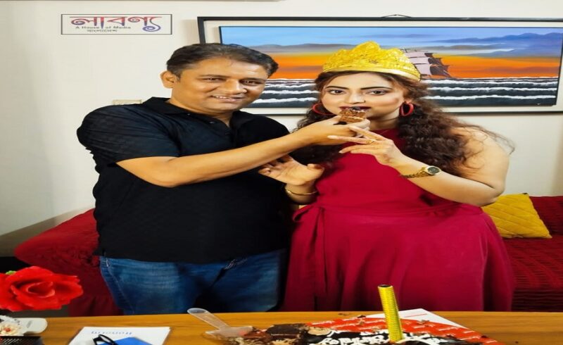 চিত্রনায়িকা আঁখি চৌধুরীর জন্মদিনে লাবণ্য মিডিয়ার বিশেষ আয়োজন
